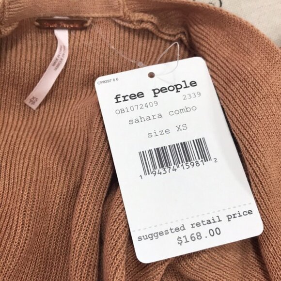 Free People Making Waves Cardigan Cinnamon - Picture 7 of 8